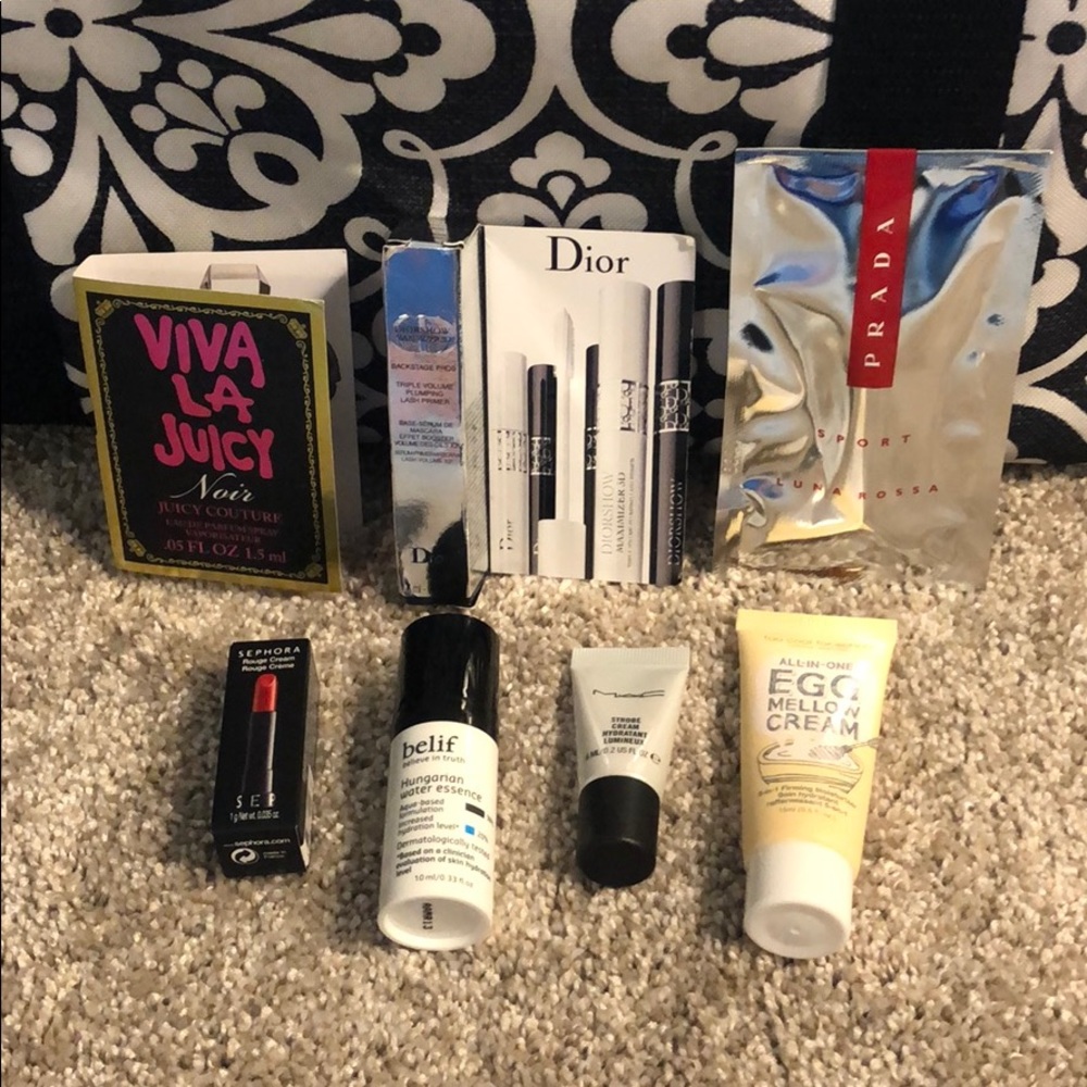 Designer beauty samples